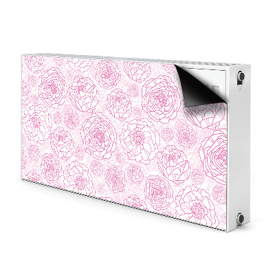 Magnet Heizkörperverkleidung Pinke blumen