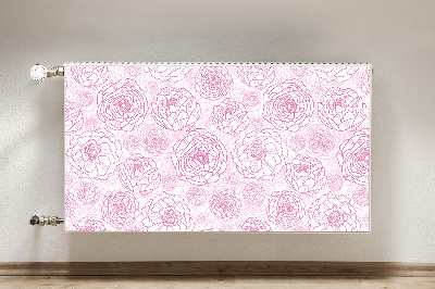 Magnet Heizkörperverkleidung Pinke blumen