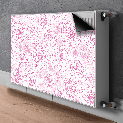 Magnet Heizkörperverkleidung Pinke blumen