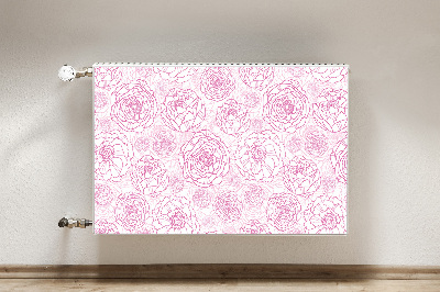Magnet Heizkörperverkleidung Pinke blumen