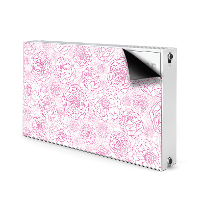 Magnet Heizkörperverkleidung Pinke blumen