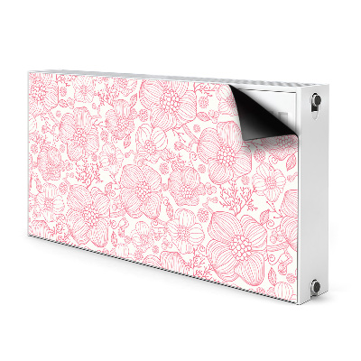Heizkörperverkleidung magnet Konturblumen