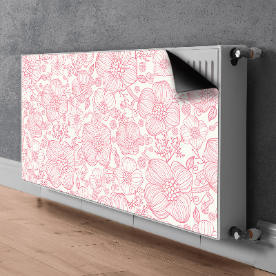 Heizkörperverkleidung magnet Konturblumen