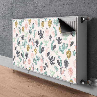 Heizkörperverkleidung magnet Buntes kakteen