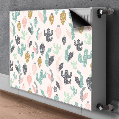 Heizkörperverkleidung magnet Buntes kakteen