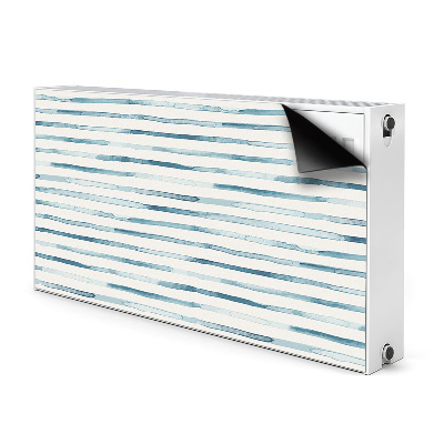 Dekorative Heizkörperabdeckung Blaue linien