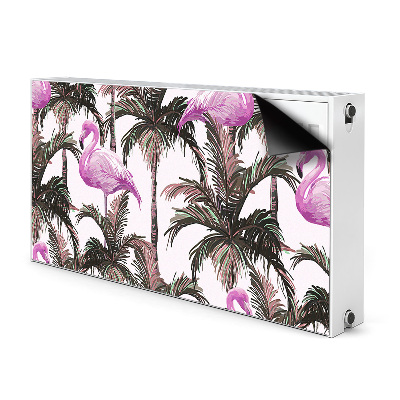 Heizkörperverkleidung magnetisch Flamingos in palmen
