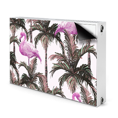 Heizkörperverkleidung magnetisch Flamingos in palmen
