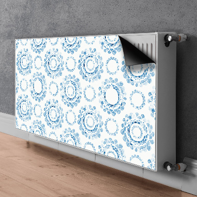 Dekorative Heizkörperabdeckung Blue wheels