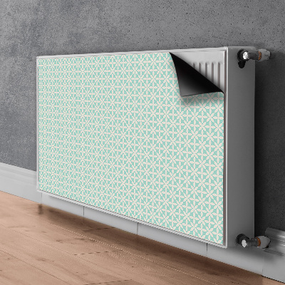 Magnet Heizkörperverkleidung Weißes und blaues muster