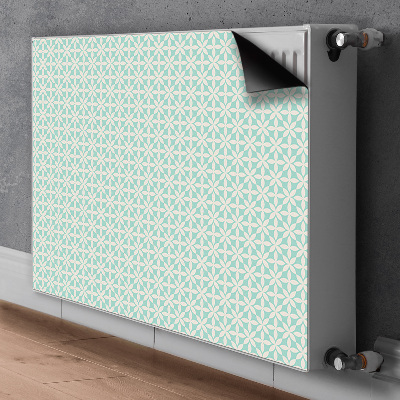 Magnet Heizkörperverkleidung Weißes und blaues muster