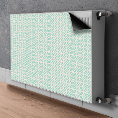 Magnet Heizkörperverkleidung Weißes und blaues muster