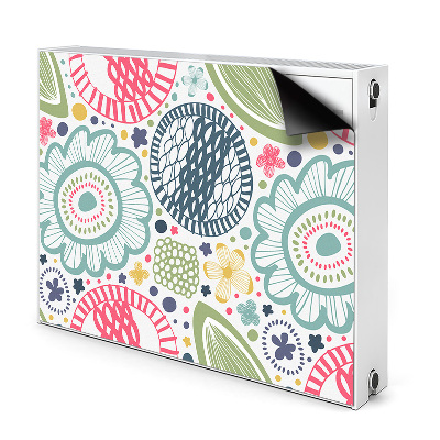 Heizkörperverkleidung magnet Farbenfrohe blumen
