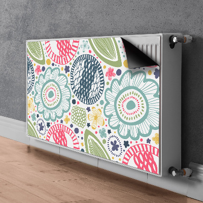 Heizkörperverkleidung magnet Farbenfrohe blumen