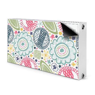 Heizkörperverkleidung magnet Farbenfrohe blumen