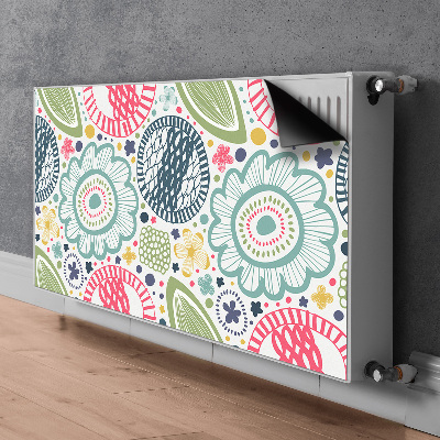 Heizkörperverkleidung magnet Farbenfrohe blumen