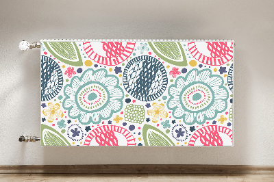 Heizkörperverkleidung magnet Farbenfrohe blumen