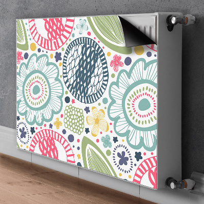 Heizkörperverkleidung magnet Farbenfrohe blumen