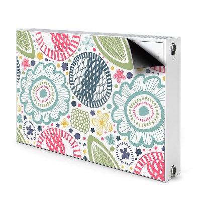 Heizkörperverkleidung magnet Farbenfrohe blumen
