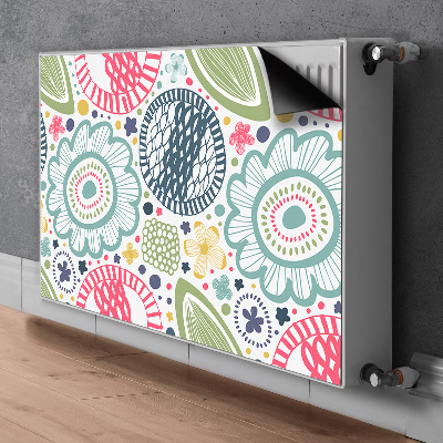 Heizkörperverkleidung magnet Farbenfrohe blumen