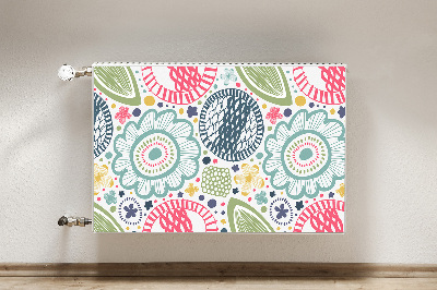 Heizkörperverkleidung magnet Farbenfrohe blumen