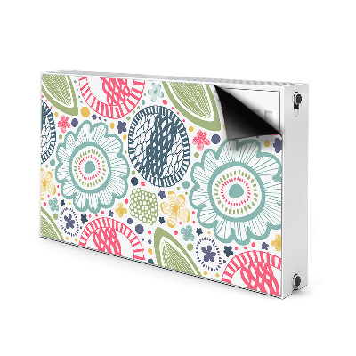 Heizkörperverkleidung magnet Farbenfrohe blumen