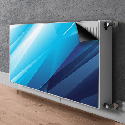 Dekorative Heizkörperabdeckung Blauer übergang