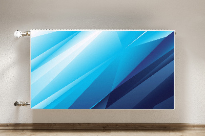 Dekorative Heizkörperabdeckung Blauer übergang