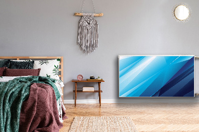 Dekorative Heizkörperabdeckung Blauer übergang