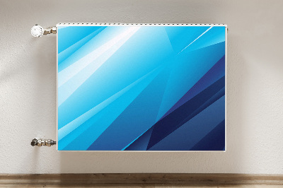 Dekorative Heizkörperabdeckung Blauer übergang