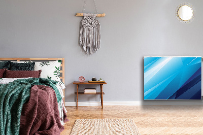 Dekorative Heizkörperabdeckung Blauer übergang