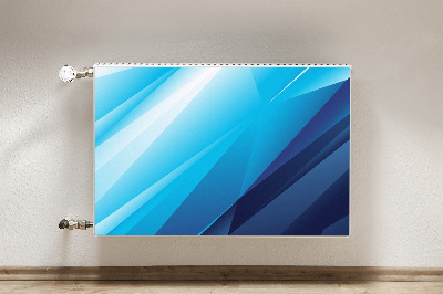 Dekorative Heizkörperabdeckung Blauer übergang