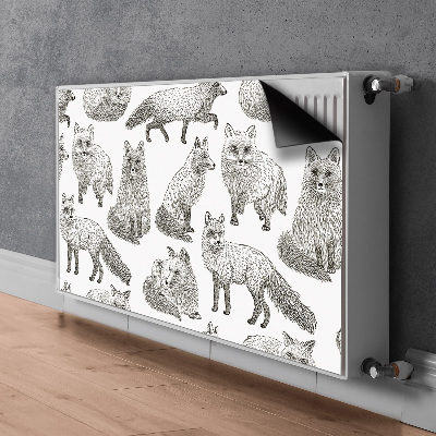 Magnet Heizkörperverkleidung Gezogene füchse
