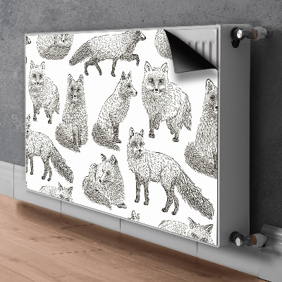 Magnet Heizkörperverkleidung Gezogene füchse