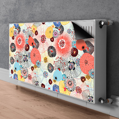Heizkörperverkleidung magnet Blumenmuster