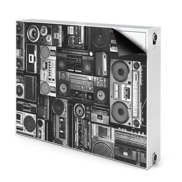 Dekorative Heizkörperabdeckung Alte schulboombox