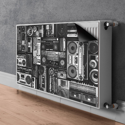 Dekorative Heizkörperabdeckung Alte schulboombox