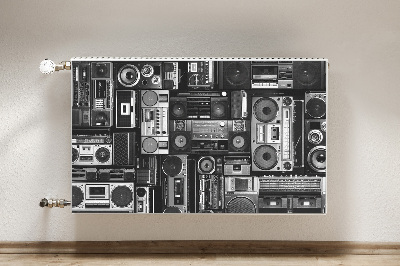 Dekorative Heizkörperabdeckung Alte schulboombox