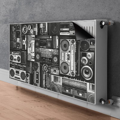 Dekorative Heizkörperabdeckung Alte schulboombox