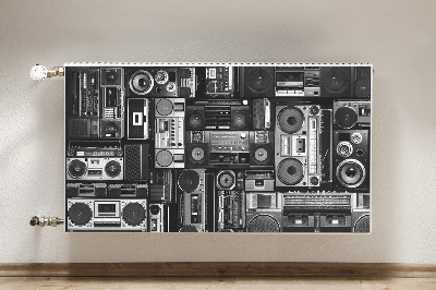 Dekorative Heizkörperabdeckung Alte schulboombox
