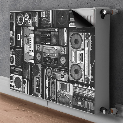 Dekorative Heizkörperabdeckung Alte schulboombox