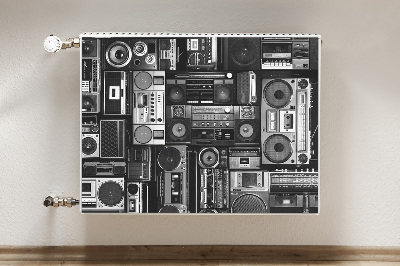 Dekorative Heizkörperabdeckung Alte schulboombox