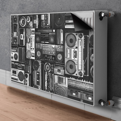 Dekorative Heizkörperabdeckung Alte schulboombox