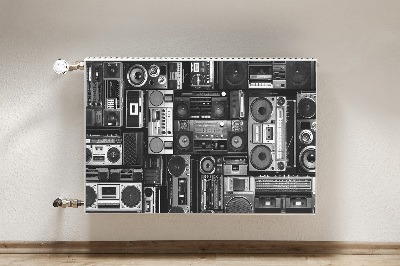 Dekorative Heizkörperabdeckung Alte schulboombox