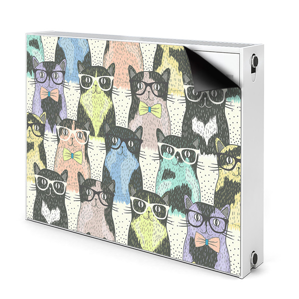 Heizkörperverkleidung magnet Katzen mit brille