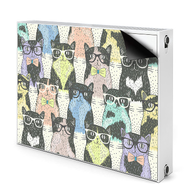 Heizkörperverkleidung magnet Katzen mit brille