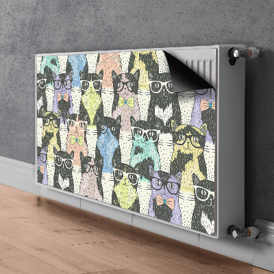Heizkörperverkleidung magnet Katzen mit brille