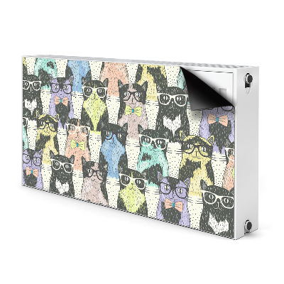 Heizkörperverkleidung magnet Katzen mit brille