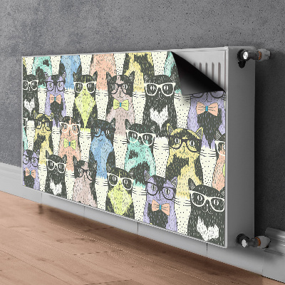 Heizkörperverkleidung magnet Katzen mit brille