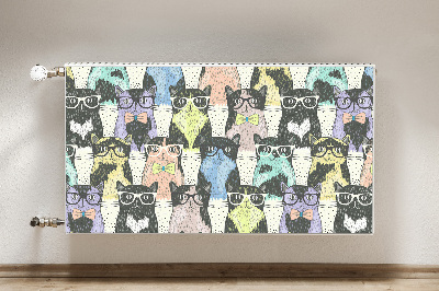 Heizkörperverkleidung magnet Katzen mit brille